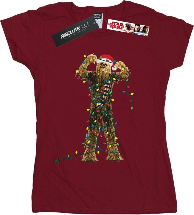 Star Wars Chewbacca Christmas Lights TShirt (S)
