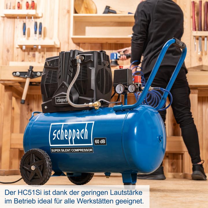 Produktbild Scheppach HC51Si Kompressor 230V 50Hz - 50L (8 Bar, 50 l)