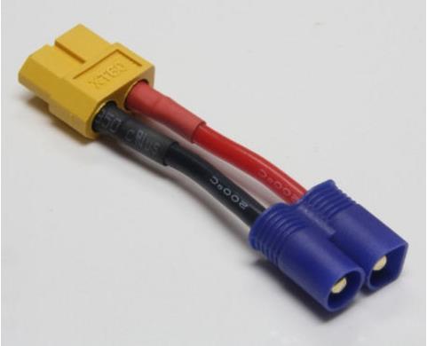 Actual product image EP Adapter cable EC3 Male to XT60 Female
