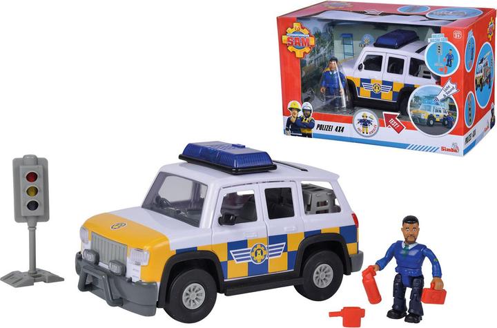 Immagine prodotto Simba FS Sam auto della polizia 4x4 con figura