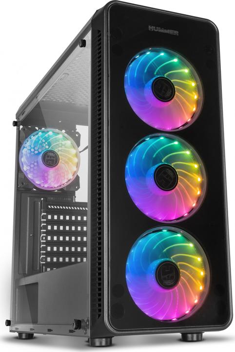 Immagine prodotto Nox ATX TOWER HUMMER TGM RAINBOW RGB - Torre (mATX, Mini-ITX, ATX)