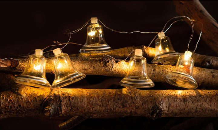 Image du produit Sirius Guirlande lumineuse de Noël Cloche Tiffany, 8 × lampes (1.05 m)