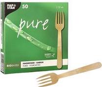 Produktbild Papstar Fingerfood - Gabeln "pure" (50 x)