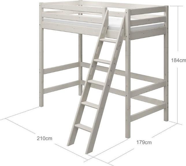 Actual product image Flexa Loft bed Classic with sloping ladder (90 x 200 cm)