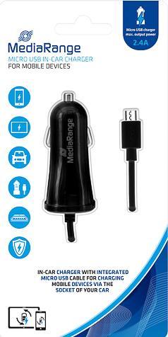 Produktbild MediaRange MicroUSB Kfz-Lader