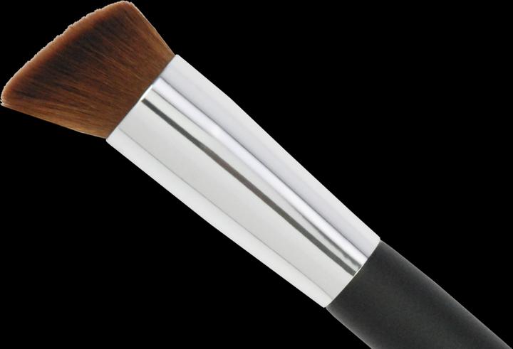 Produktbild Flüssig Make-up Pinsel Rehfuss, schräg, runde Zwinge, Torayhaar, Länge 18 cm