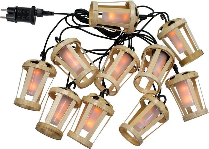 Immagine prodotto Newgarden HIAMA LED x10, luci fiabesche 5m, per esterni e interni con effetto fiamma IP44 (5 m)
