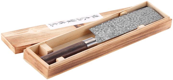 Produktbild Tokio Kitchenware Handgefertigtes Marken-Damast-Hackmesser mit 17-cm-Klinge (17 cm)