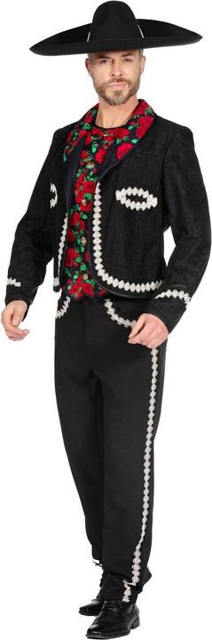 Actual product image Wilbers Men's Mariachi Costume, black (XL)