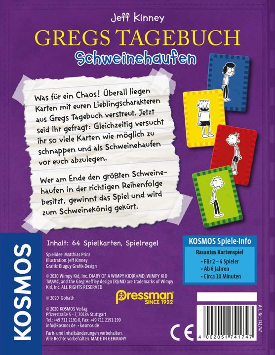 Image du produit Kosmos Journal de Greg - Tas de cochons (Allemand)