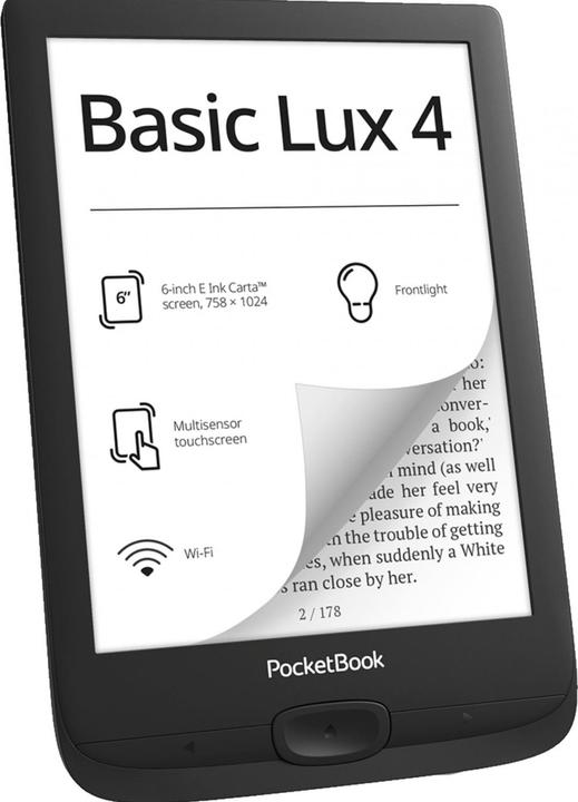 Immagine prodotto PocketBook Basic Lux 4 (6", 8 GB, Nero)