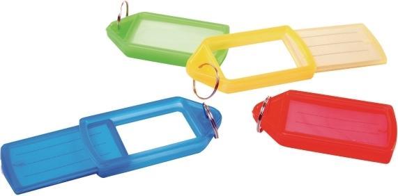 pavo Nøgleskilt, pakke a 10 stk. i assorterede farver