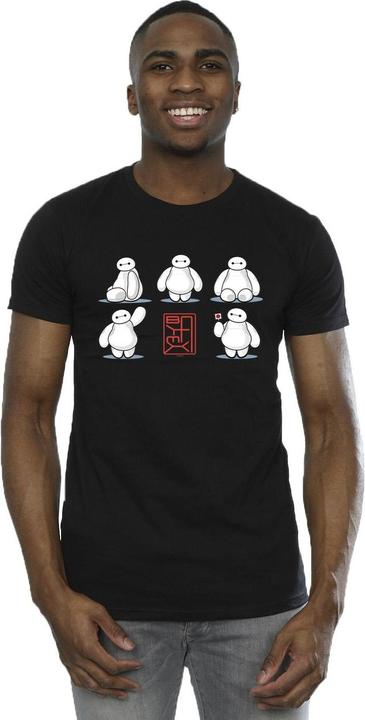 Actual product image Disney Mens Big Hero 6 Baymax Many Poses T-Shirt (S)