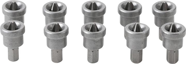 Produktbild BGS Bit-Satz mit Tiefenstopp für Gipskartonplatten 6,3 mm (1/4") Kreuzschlitz PH2 10-tlg. (6,3 mm)
