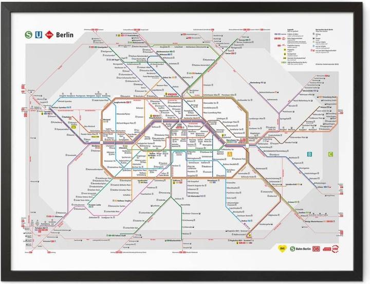 Image du produit BVG Berlin - Plan du réseau de Berlin (80 x 60 cm)