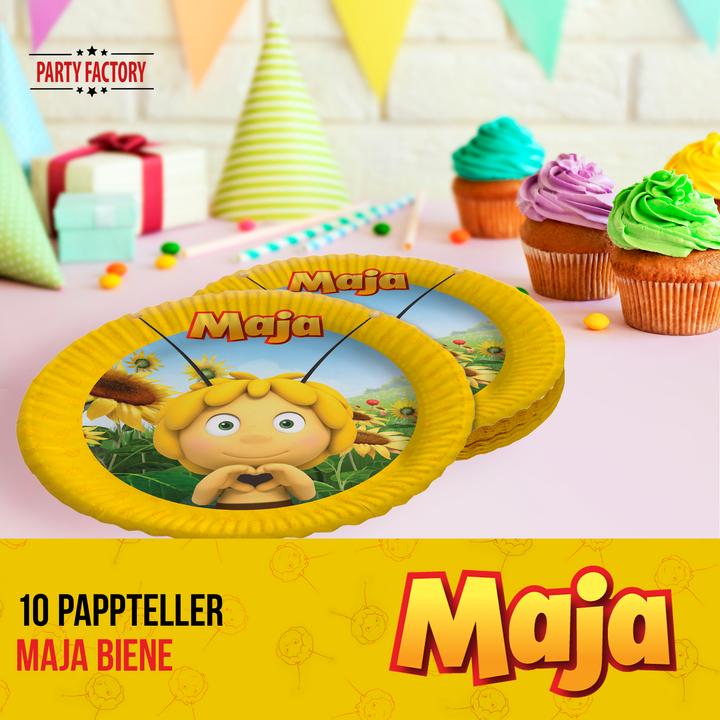 Produktbild Partyfactory Papp-Teller Biene Maja (8 x)