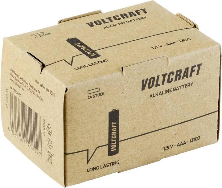 Produktbild Voltcraft LR03 Micro AAA (24 Stk., AAA, 1350 mAh)