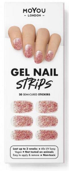 Produktbild MoYou London Gel Nail Strips Glitter Punch (Nagellacktrockner)
