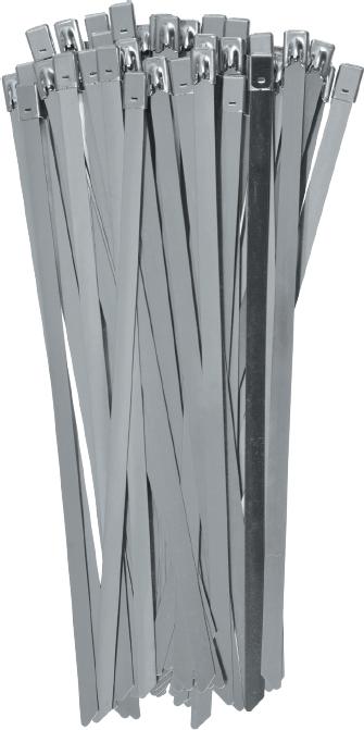 Image du produit Yato OPASKI ZACISKOWE ZE STALI NIERDZEWNEJ 8,0x250mm /50szt. (Serre-câbles métalliques, 50 pcs)