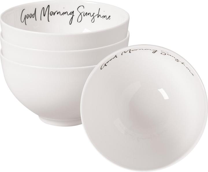 Actual product image Villeroy & Boch Multipack Statement Bol Good Morning Sunshine - 4 pieces (13.80 cm, 0.47 l, 4 x)
