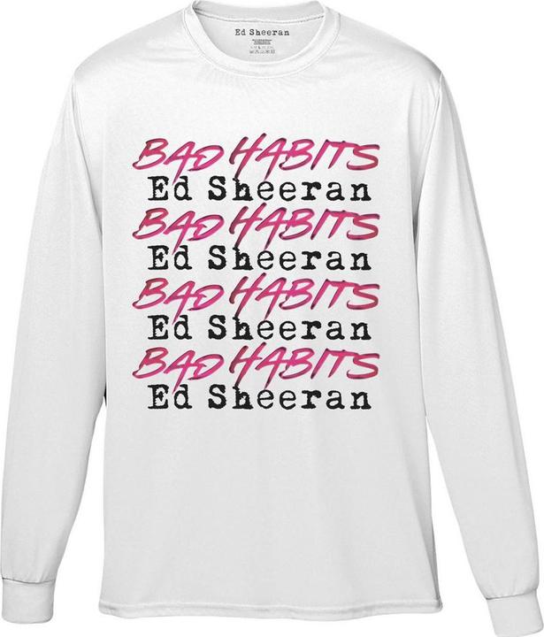 Produktbild Music Brand Unisex Adult Bad Habits Stack Long-Sleeved T-Shirt (L)