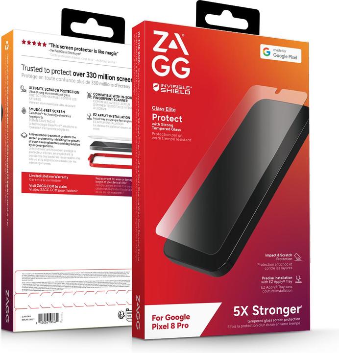 Zagg Invisibleshield Glass Elite Am (1 Pezzo/i, Google Pixel 8 Pro)