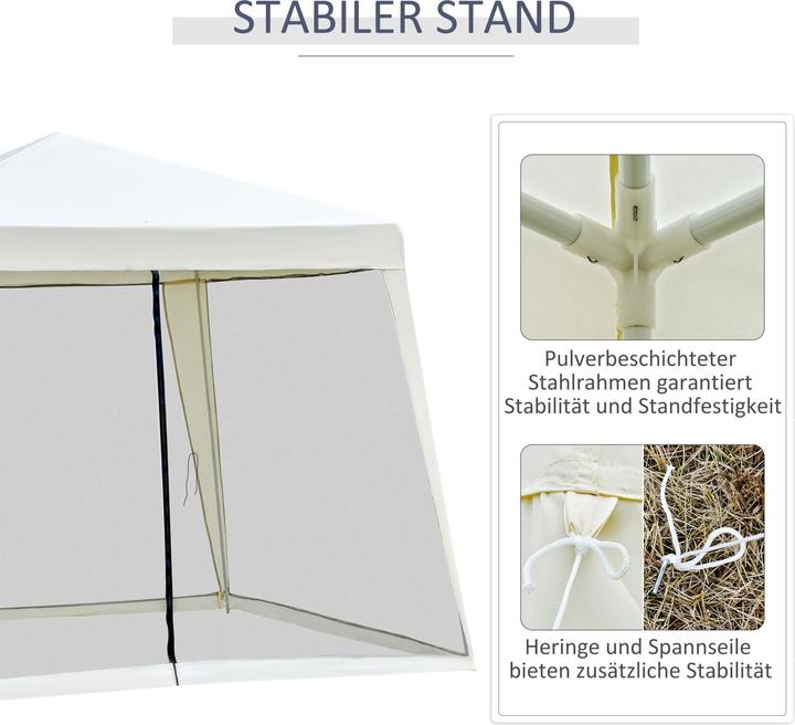 Image du produit Outsunny Pavillon avec moustiquaire (300 cm, 300 cm)