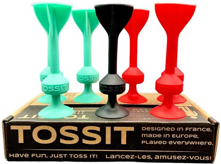 Produktbild Tossit Saugnapf-Darts - Set für 2 Spieler - Rot-Cyan (Französisch, Deutsch)
