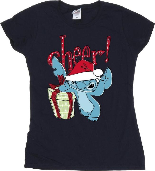 Actual product image Disney Womens/Ladies Lilo And Stitch Cheer Cotton T-Shirt (S)
