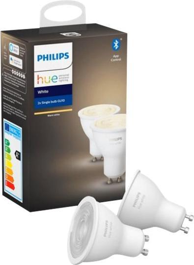 Produktbild Philips Hue White BT (GU10, 5.20 W, 400 lm, 2 x, F)