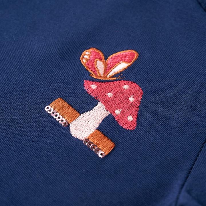 Produktbild VidaXL Kinder-Langarmshirt Marineblau 128,Material: 95 % Baumwolle (128)