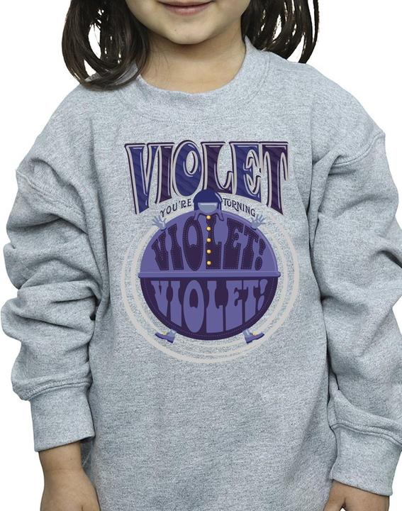 Produktbild Willy Wonka & the Chocolate Factory Violet Turning Violet Sweatshirt Mädchen (116)