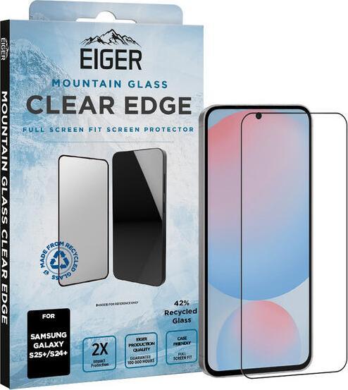 Actual product image Eiger Mountain Glass Clear Edge (1 Piece, Samsung Galaxy S25+)