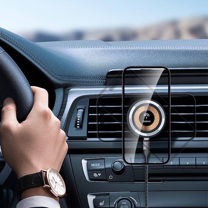 Actual product image Dudao F12MAX 15W Wireless Charger and Car holder