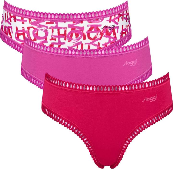 Sloggi Unterhose GO CRUSH HIPSTER Slip 3er Pack