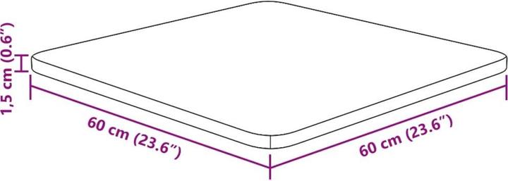 Actual product image VidaXL Isabel (60 x 60 x 1.5 cm)