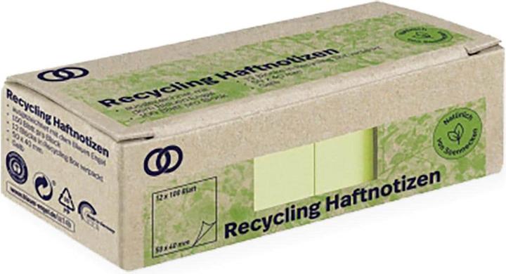 Immagine prodotto Soennecken Blocco note oeco Recycling, 5 x 4 cm, 12 pezzi, Giallo (5 x 4 cm)
