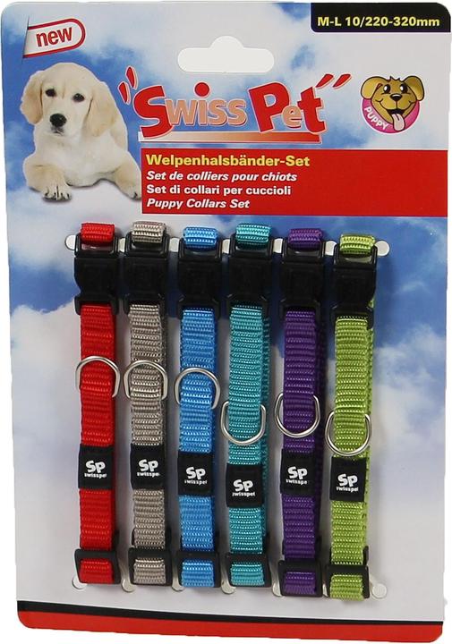 Produktbild Swisspet Welpenhalsbänder S-M 6 Stk. 10mm 10/150-250mm (S, M, Hund, Spazieren)