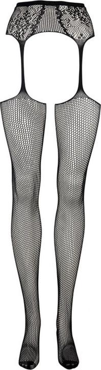 Produktbild Le Désir Fishnet and lace garterbelt stockings - O/S (One Size)