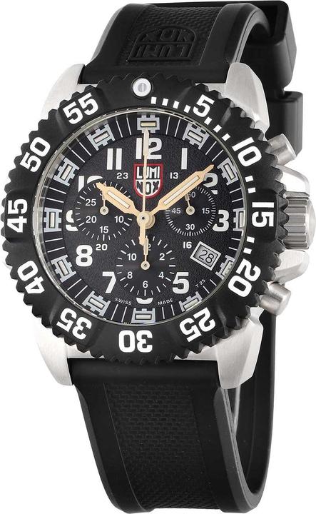 Actual product image Luminox Navy Seal Colormark 3180 (Analogue wristwatch, Chronograph, Diving watch, Swiss made, 44 mm)