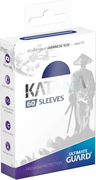 Ultimate Guard Kartenhülle Katana Sleeves Japanische Grösse Blau 60