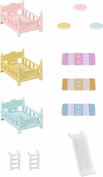 Produktbild Sylvanian Families Dreistöckiges Babyhochbett