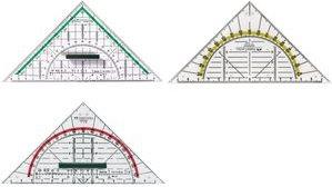 Actual product image Faber-Castell Geo triangle 20 cm with handle (227 mm)