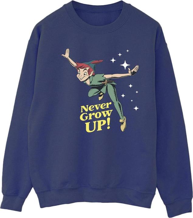 Actual product image Disney Womens/Ladies Peter Pan Never Grow Up Sweatshirt (L)