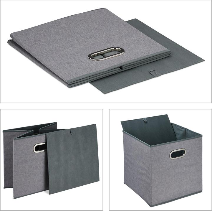 Produktbild Relaxdays 2x Aufbewahrungsbox (33 x 33 x 32 cm, 34.85 l)