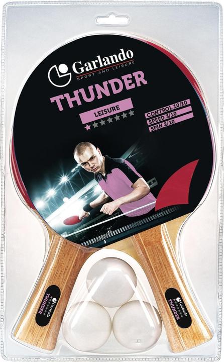 Garlando Thunder - Set met 2 Bats en 3 Pingpong ballen