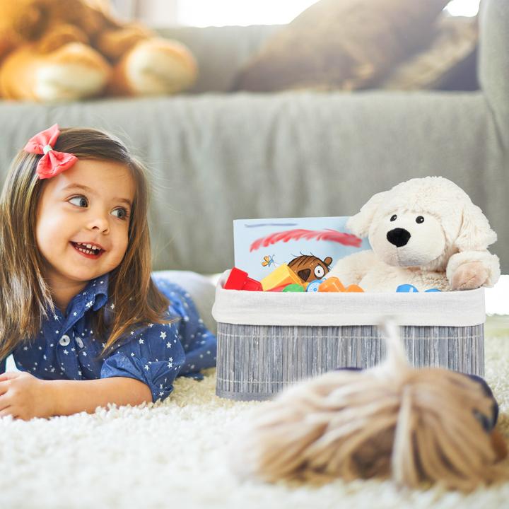 Actual product image Relaxdays Bathroom Storage Basket Set (3 x, 30 x 20 x 12.5 cm)