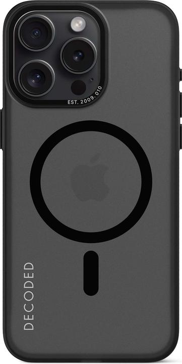 Image du produit Decoded Coque arrière en plastique recyclé pour iPhone 15 Pro Max Noir (Apple iPhone 15 Pro Max)