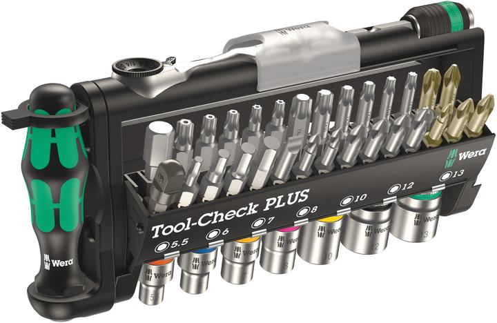 Productafbeelding Wera Bitset 39 stuks Tool-Check Plus (Zeskantbus TX M10, Zeskantbus TX M15, Zeskantbus TX M30, Kruis Phillips PH M1, Phillips kruis PH M2, Zeskantbus TX M25, Kruis Pozidriv PZ M1, Kruis Pozidriv PZ M2, Phillips kruis PH M3, Kruis Pozidriv PZ M3, Zeskantbus TX M20, Zeskantbus TX M40)