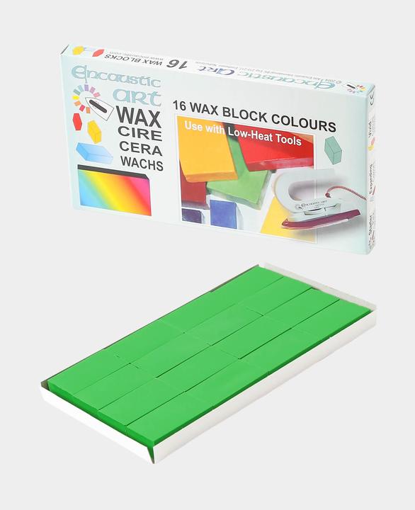 Produktbild Hobbyring Encaustic Wachsblöcke 16er Set, gelbgrün